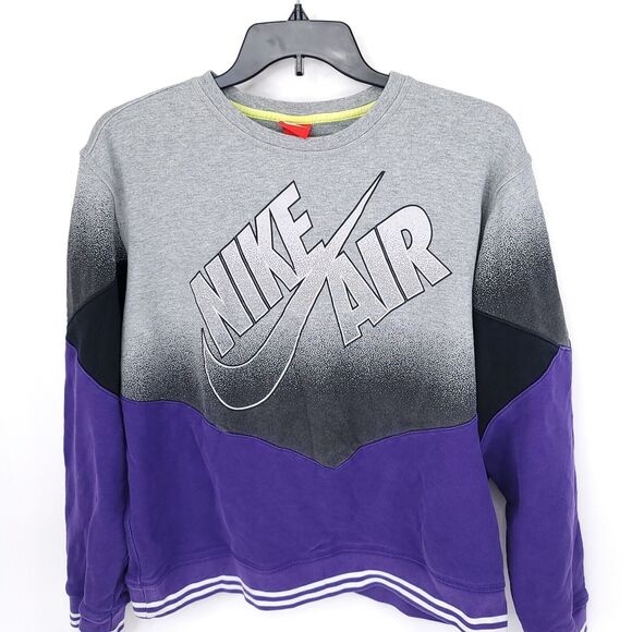 Nike Air Sweatshirt Mens XXL Vintage Pullover Graphic Logo Crew Neck Cotton - Picture 5 of 9